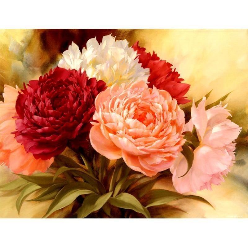 Peony flowers 5D DIY...
