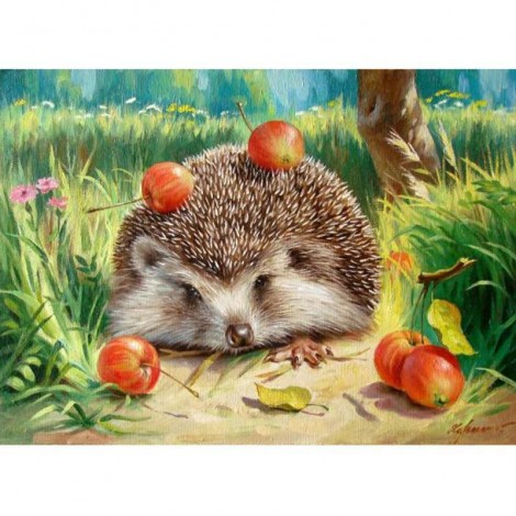 Small hedgehog 5D DIY Paint By Diamond Kit