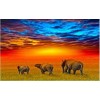 Sunset Animals 5D DIY Paint By Diamond Kit