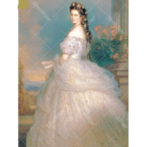 Beautiful wedding dress 5D DIY Paint By Diamond Kit