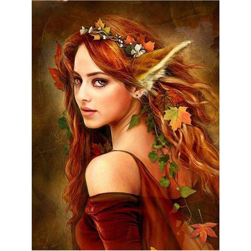 Wood Elf Female 5D DIY Pa...