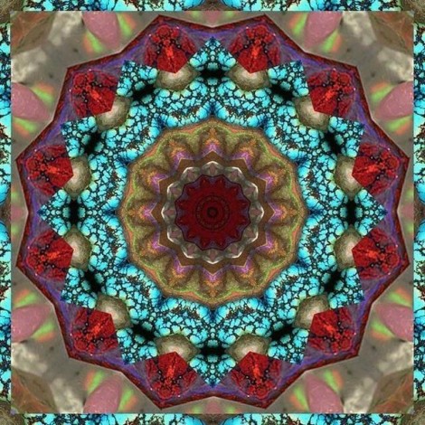 Burgundy Religion Mandala 5D DIY Paint By Diamond Kit