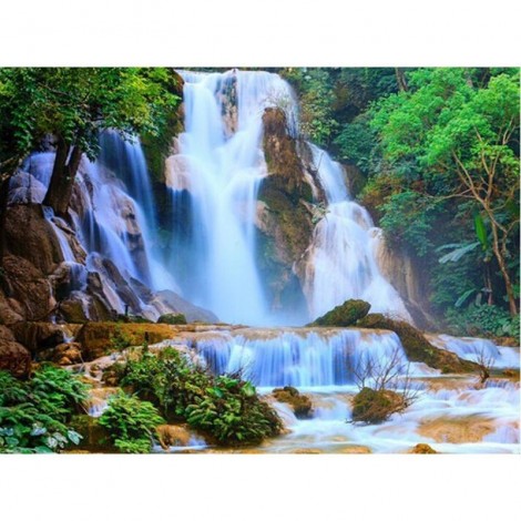 Waterfall Scenic Location 5D DIY Paint By Diamond Kit