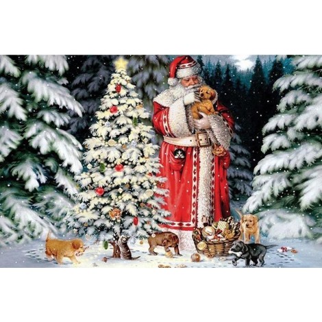 Christmas Santa 5D DIY Paint By Diamond Kit
