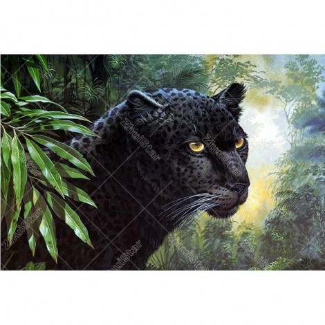 Black Panther 5D DIY Paint By Diamond Kit