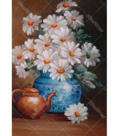 Daisy Flowers 5D DIY Paint By Diamond Kit
