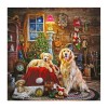 Christmas Eve With Two Dogs 5D DIY Paint By Diamond Kit