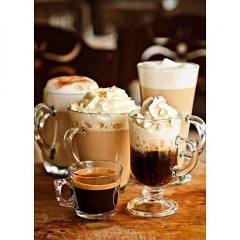 Cappucino Coffee Cups 5D DIY Paint By Diamond Kit