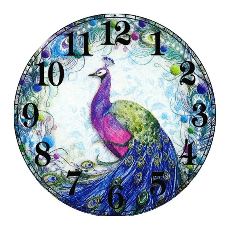 Peacock Clock 5D DIY...