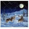 Wolf In The Snow 5D DIY Paint By Diamond Kit