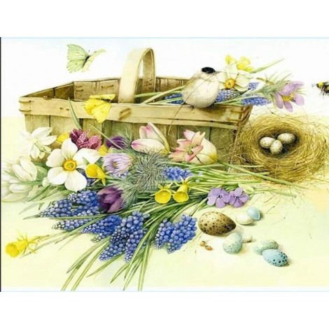 Bird Four Seasons 5D DIY Paint By Diamond Kit