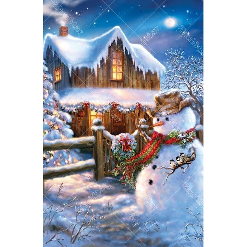 Snowman House 5D DIY...