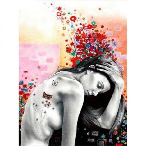 Butterfly girl 5D DIY Paint By Diamond Kit