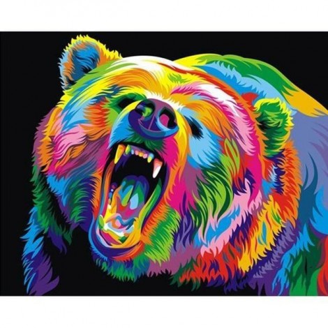 Colorful Bear 5D DIY Paint By Diamond Kit