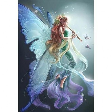 Princess Flute Needlework 5D DIY Paint By Diamond Kit