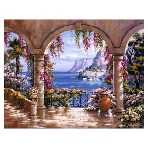 Seaside Scenery 5D DIY Paint By Diamond Kit