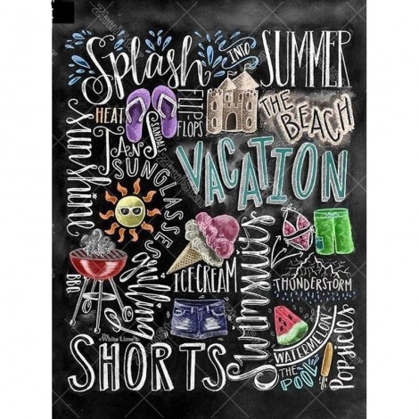 Blackboard 5D DIY Paint By Diamond Kit