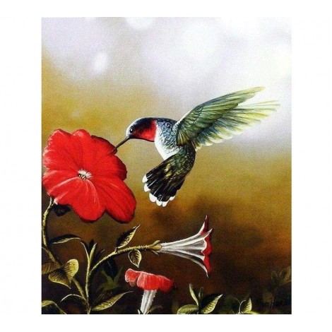 Birds and Flowers 5D DIY Paint By Diamond Kit