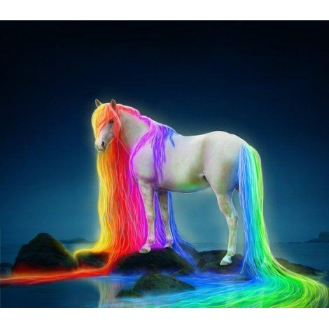 Color horse 5D DIY Diamond Painting