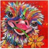 Colorful Ostrich 5D DIY Paint By Diamond Kit