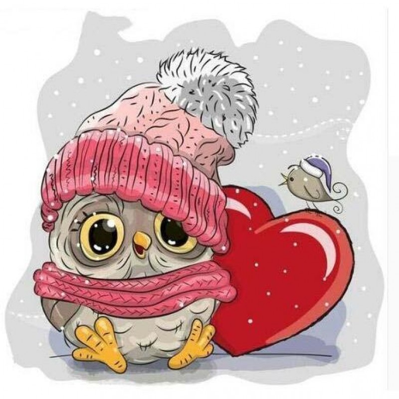 Cold Loveable Owl 5D...