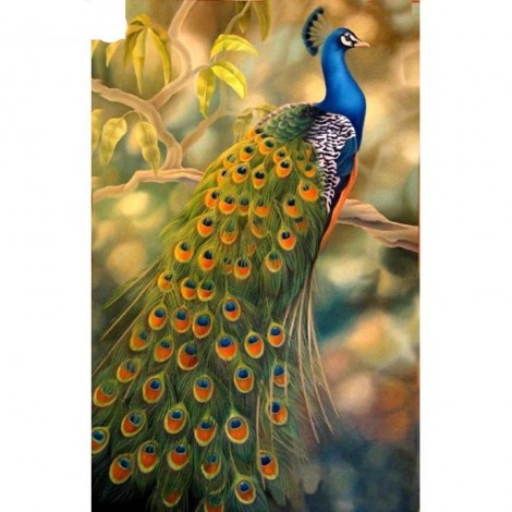 Beautiful Peacock Paint By Diamond Kit