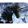 Black Unicorn 5D DIY Diamond Painting