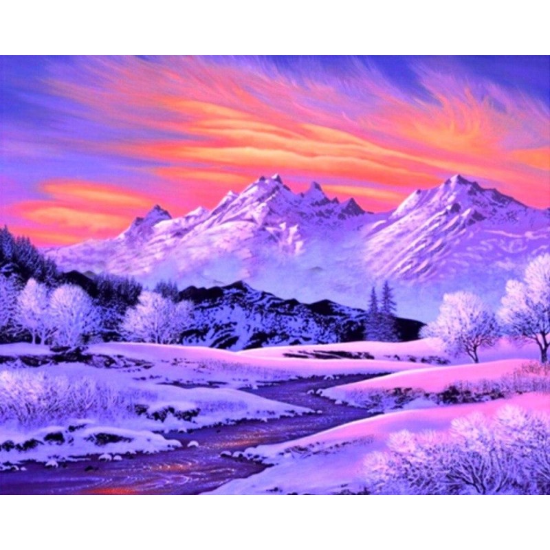 Snow mountain 5D DIY...