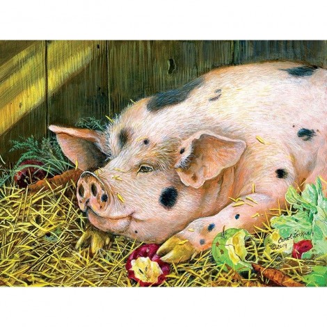 Animal Fat Pig 5D DIY Paint By Diamond Kit
