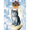 Cat & Toilet 5D DIY Paint By Diamond Kit