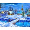 Winter Wonderland Town 5D DIY Paint By Diamond Kit