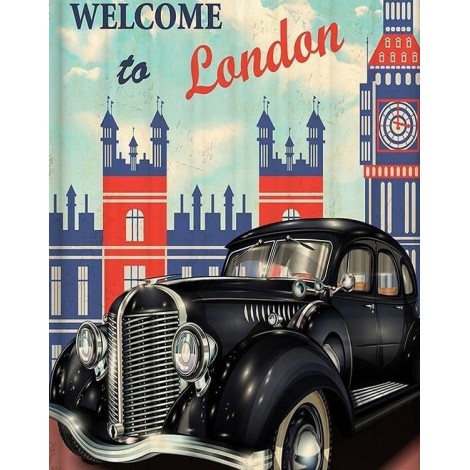 Welcome to London 5D DIY Paint By Diamond Kit