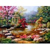 Scenic Gazebo mosaic 5D DIY Paint By Diamond Kit