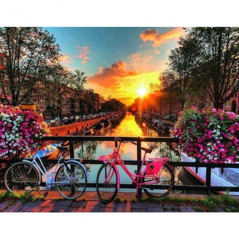 Amsterdam Bridge 5D DIY Paint By Diamond Kit