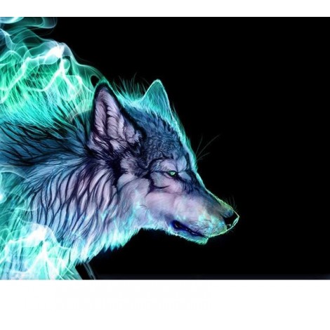 Artistic Wolf 5D DIY Paint By Diamond Kit