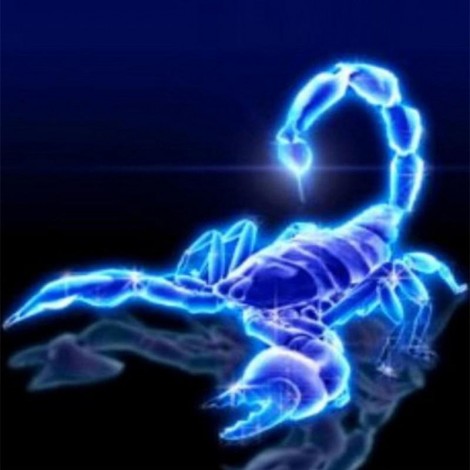 Fluorescent scorpion 5D DIY Paint By Diamond Kit
