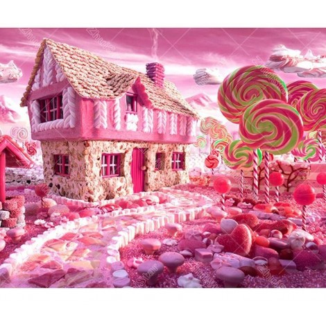 Candy House 5D DIY Paint By Diamond Kit