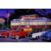Diner Car Meet 5D DIY Paint By Diamond Kit