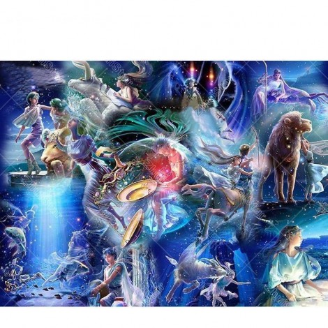 12 Constellations 5D DIY Paint By Diamond Kit