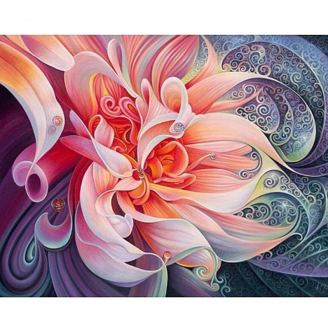 Peony Flower 5D DIY Paint By Diamond Kit