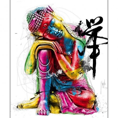 Buddha Colorful Religion 5D DIY Paint By Diamond Kit