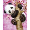 Panda Flower Tree 5D DIY Paint By Diamond Kit