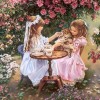 Baby Sisters & Cat 5D DIY Paint By Diamond Kit