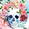 Skull in Bloom 5D DIY Paint By Diamond Kit