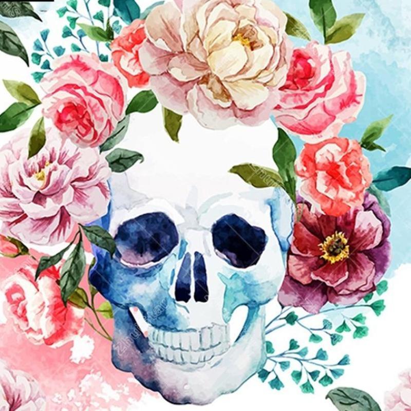 Skull in Bloom 5D DI...