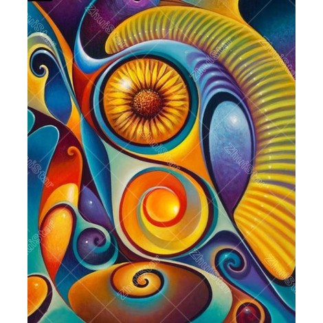 Abstract Bird 5D DIY Paint By Diamond Kit