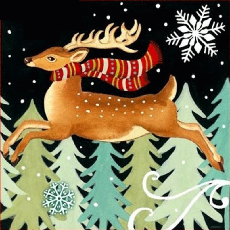 Christmas Elk 5D DIY...