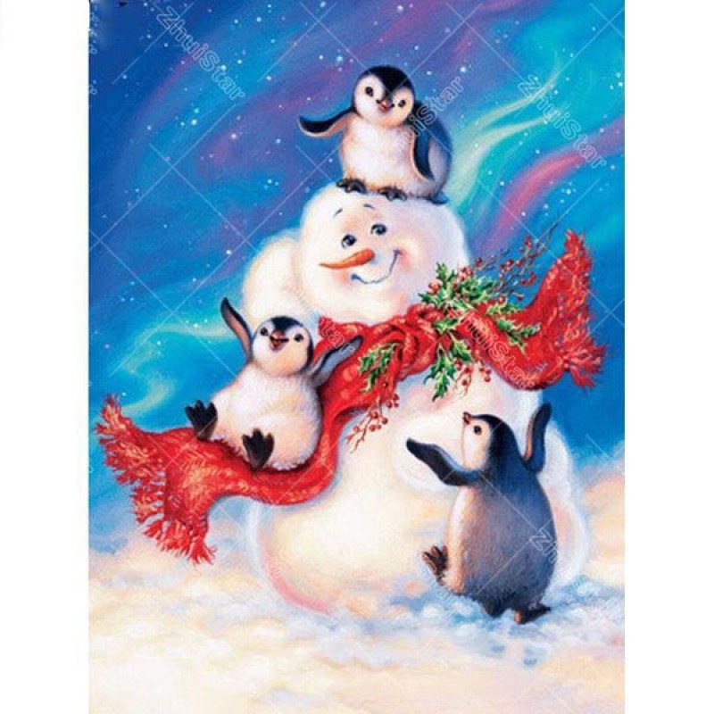 Snowman with Penguin...