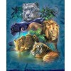 Cats of The Jungle 5D DIY Paint By Diamond Kit