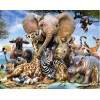 Bunch Of Animals 5D DIY Paint By Diamond Kit